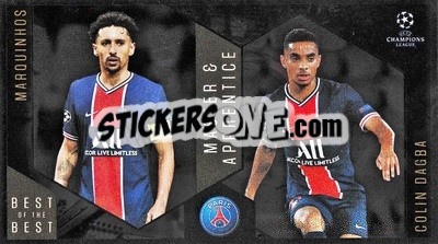 Sticker Marquinhos / Colin Dagba - UEFA Champions League 2020-2021. Best of the best n. 138 - Topps