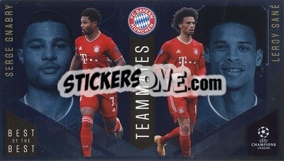 Sticker Serge Gnabry / Leroy Sané - UEFA Champions League 2020-2021. Best of the best n. 143 - Topps