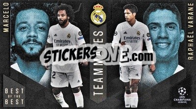 Sticker Marcelo / Raphaël Varane - UEFA Champions League 2020-2021. Best of the best - Topps