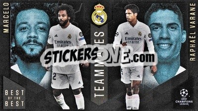 Cromo Marcelo / Raphaël Varane - UEFA Champions League 2020-2021. Best of the best - Topps