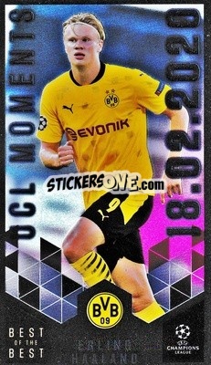 Sticker Erling Haaland - UEFA Champions League 2020-2021. Best of the best n. 153 - Topps