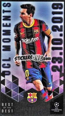 Sticker Lionel Messi - UEFA Champions League 2020-2021. Best of the best - Topps