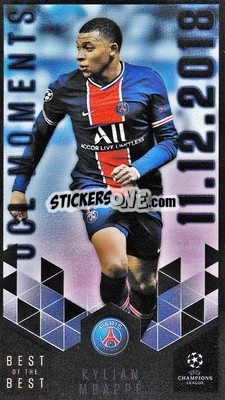 Sticker Kylian Mbappé - UEFA Champions League 2020-2021. Best of the best n. 160 - Topps