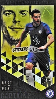 Sticker César Azpilicueta - UEFA Champions League 2020-2021. Best of the best n. 165 - Topps