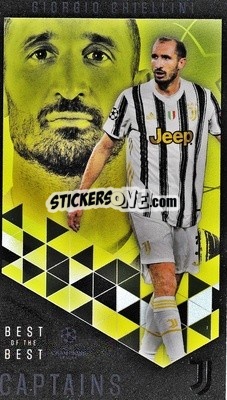 Sticker Giorgio Chiellini - UEFA Champions League 2020-2021. Best of the best n. 172 - Topps