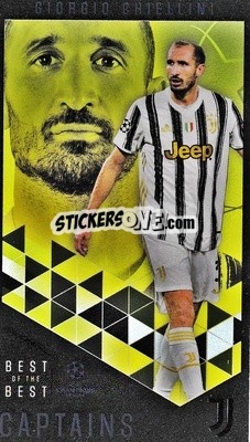 Figurina Giorgio Chiellini - UEFA Champions League 2020-2021. Best of the best - Topps