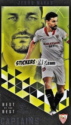 Sticker Jesús Navas - UEFA Champions League 2020-2021. Best of the best n. 179 - Topps