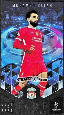 Sticker Mohamed Salah - UEFA Champions League 2020-2021. Best of the best n. GB-3 - Topps