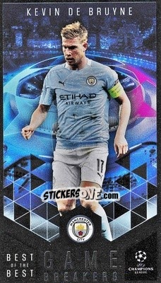 Sticker Kevin De Bruyne - UEFA Champions League 2020-2021. Best of the best n. GB-4 - Topps