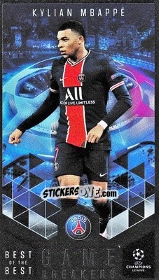 Sticker Kylian Mbappé - UEFA Champions League 2020-2021. Best of the best n. GB-5 - Topps
