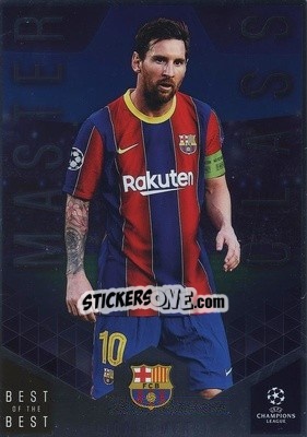 Sticker Lionel Messi - UEFA Champions League 2020-2021. Best of the best n. MC-2 - Topps