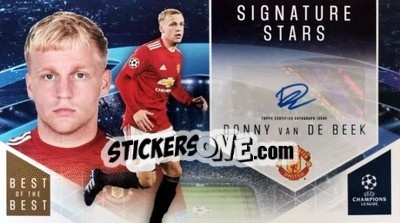 Sticker Donny van de Beek - UEFA Champions League 2020-2021. Best of the best - Topps