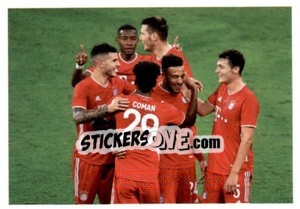 Sticker Celebration Bayern Team - Fc Bayern Munchen 2020-2021 - Panini