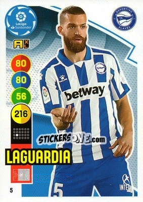 Figurina Laguardia - Liga Santander 2020-2021. Adrenalyn XL - Panini