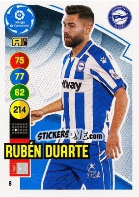Sticker Rubén Duarte - Liga Santander 2020-2021. Adrenalyn XL - Panini