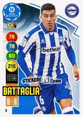 Figurina Battaglia - Liga Santander 2020-2021. Adrenalyn XL - Panini