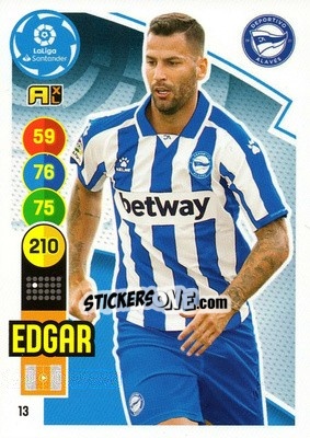 Figurina Edgar - Liga Santander 2020-2021. Adrenalyn XL - Panini