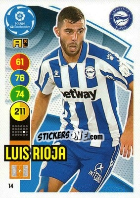 Figurina Luis Rioja - Liga Santander 2020-2021. Adrenalyn XL - Panini