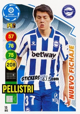 Sticker Pellistri - Liga Santander 2020-2021. Adrenalyn XL n. 15bis - Panini