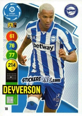 Cromo Deyverson - Liga Santander 2020-2021. Adrenalyn XL - Panini