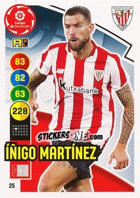 Sticker Iñigo Mártinez - Liga Santander 2020-2021. Adrenalyn XL - Panini