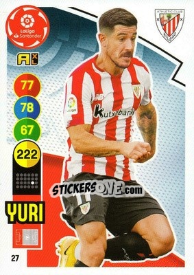 Sticker Yuri - Liga Santander 2020-2021. Adrenalyn XL - Panini