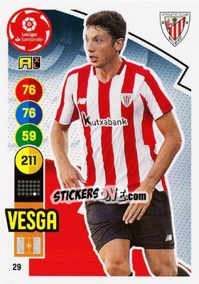 Cromo Vesga - Liga Santander 2020-2021. Adrenalyn XL - Panini