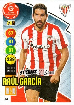 Sticker Raul Garcia - Liga Santander 2020-2021. Adrenalyn XL - Panini
