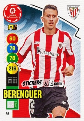 Sticker Berenguer - Liga Santander 2020-2021. Adrenalyn XL - Panini