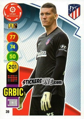 Sticker Grbic - Liga Santander 2020-2021. Adrenalyn XL - Panini