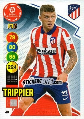 Sticker Trippier - Liga Santander 2020-2021. Adrenalyn XL n. 40 - Panini