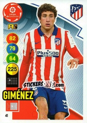 Sticker Giménez - Liga Santander 2020-2021. Adrenalyn XL n. 41 - Panini