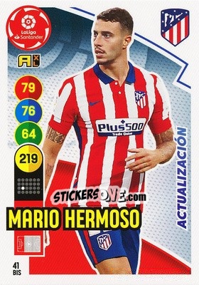 Cromo Mario Hermoso - Liga Santander 2020-2021. Adrenalyn XL - Panini