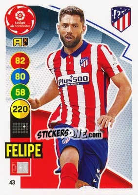 Cromo Felipe - Liga Santander 2020-2021. Adrenalyn XL - Panini