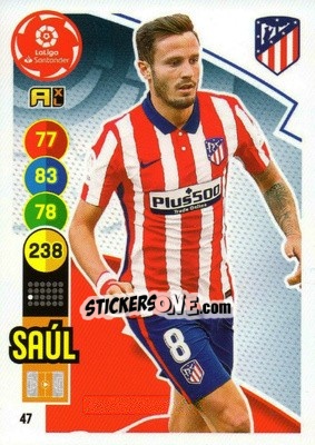 Sticker Saúl - Liga Santander 2020-2021. Adrenalyn XL - Panini