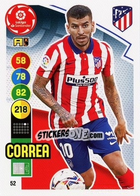 Cromo Correa - Liga Santander 2020-2021. Adrenalyn XL - Panini