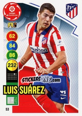 Figurina Luis Suárez - Liga Santander 2020-2021. Adrenalyn XL - Panini