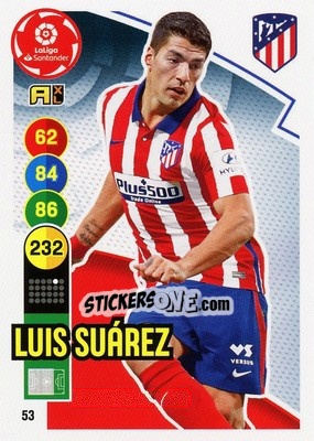 Sticker Luis Suárez - Liga Santander 2020-2021. Adrenalyn XL n. 53 - Panini
