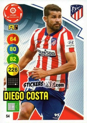 Sticker Diego Costa - Liga Santander 2020-2021. Adrenalyn XL n. 54 - Panini