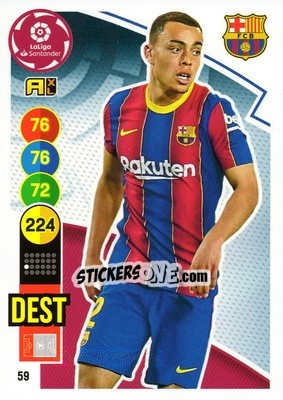 Sticker Dest - Liga Santander 2020-2021. Adrenalyn XL n. 59 - Panini