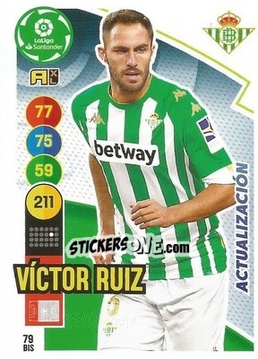 Figurina Víctor Ruiz - Liga Santander 2020-2021. Adrenalyn XL - Panini