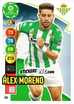 Cromo Alex Moreno - Liga Santander 2020-2021. Adrenalyn XL - Panini