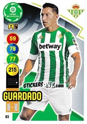 Sticker Guardado - Liga Santander 2020-2021. Adrenalyn XL n. 83 - Panini