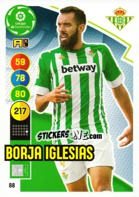 Cromo Borja Iglesias - Liga Santander 2020-2021. Adrenalyn XL - Panini