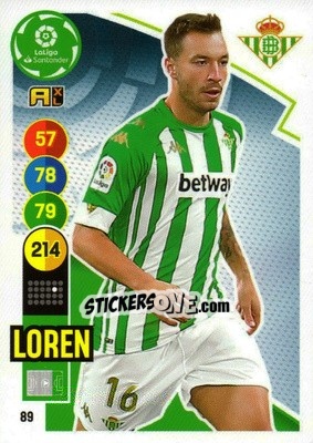 Cromo Loren - Liga Santander 2020-2021. Adrenalyn XL - Panini