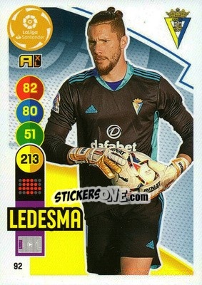 Sticker Ledesma - Liga Santander 2020-2021. Adrenalyn XL - Panini