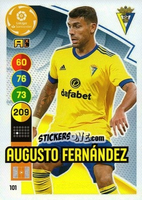 Figurina Augusto Fernández - Liga Santander 2020-2021. Adrenalyn XL - Panini