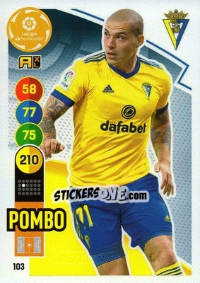 Cromo Pombo - Liga Santander 2020-2021. Adrenalyn XL - Panini