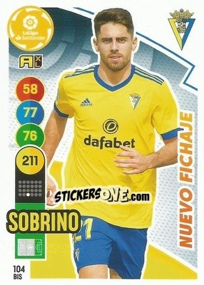 Cromo Sobrino - Liga Santander 2020-2021. Adrenalyn XL - Panini