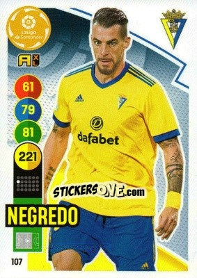 Sticker Negredo - Liga Santander 2020-2021. Adrenalyn XL n. 107 - Panini